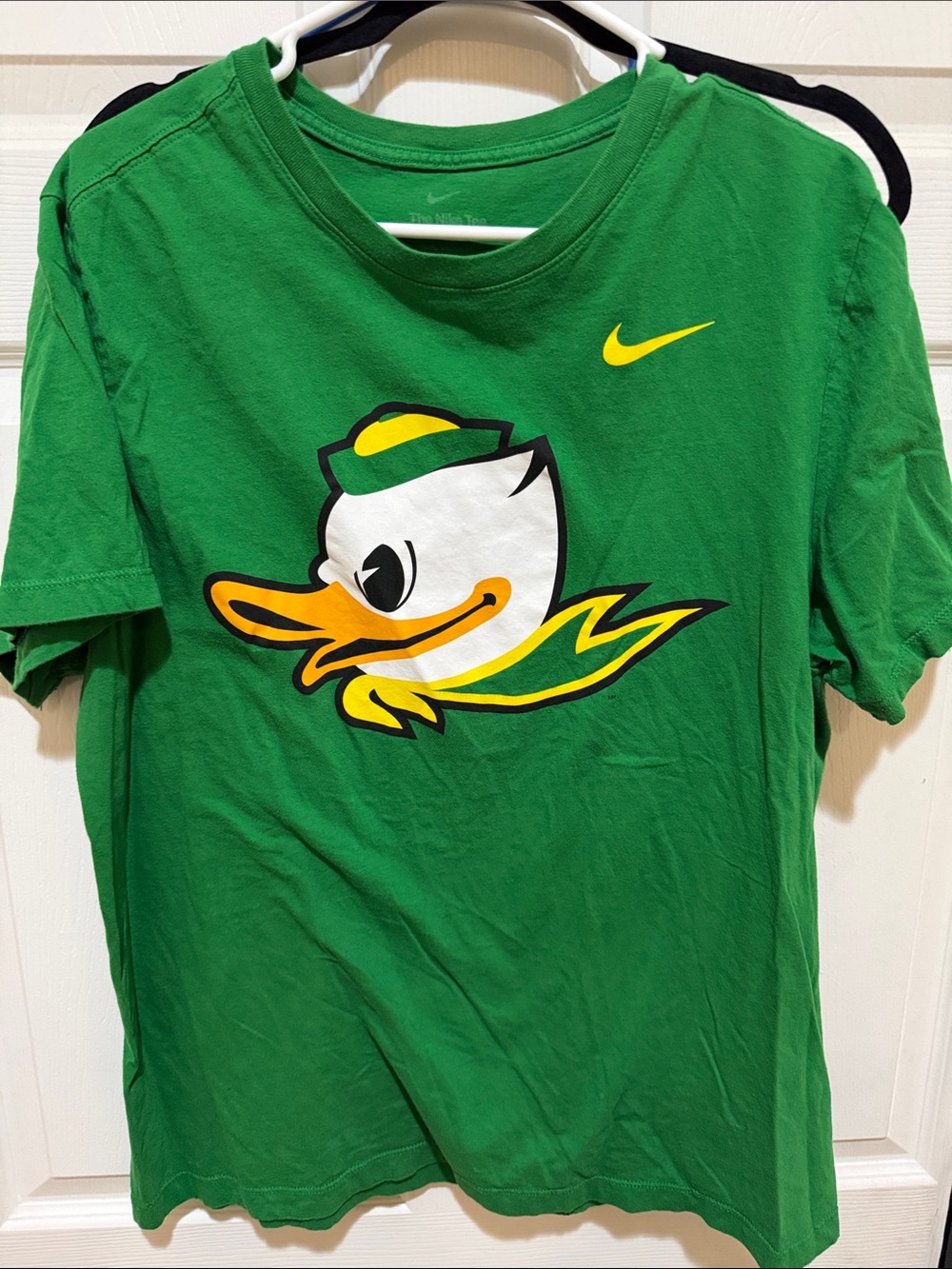 Nike Green Tee with Yellow & White Duck Graphic